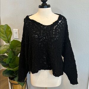 Free People Black Sweater